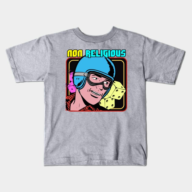 NON RELIGIOUS Kids T-Shirt by theanomalius_merch